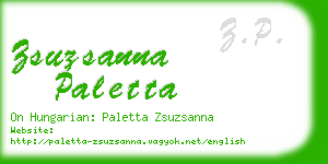 zsuzsanna paletta business card